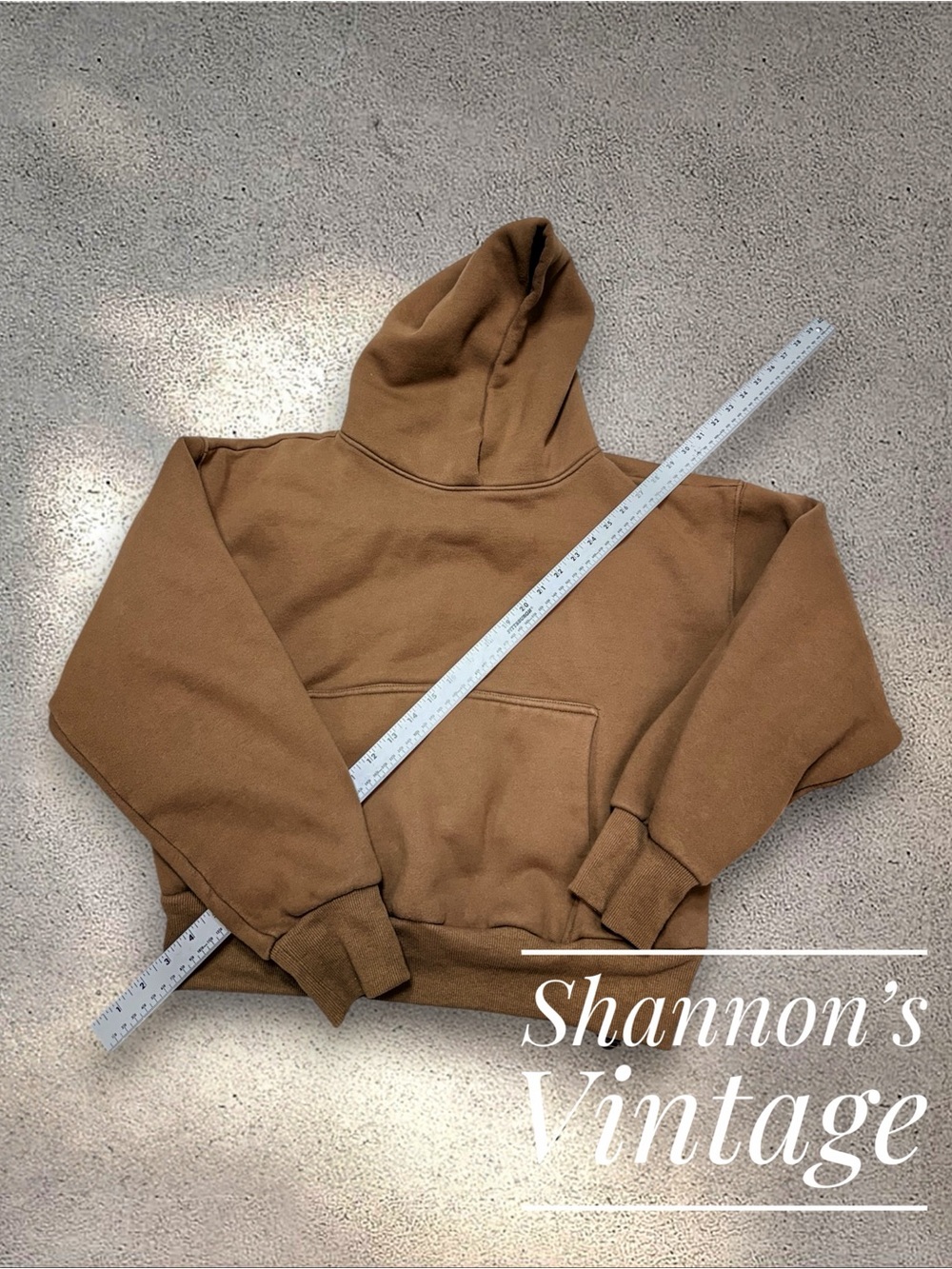 Humane Blanks 1800 GSM sz Medium Organic Cotton Brown Hoodie A9